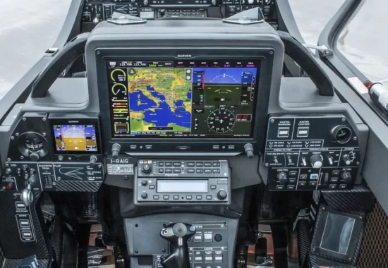 Foto do cockpit do Gabriél BK-160TR